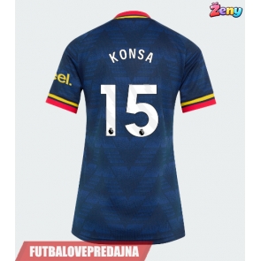 Lacne Ženy Futbalové dres Arsenal Ezri Konsa #15 2026-27 Krátky Rukáv - Preč